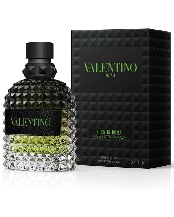 Men's Uomo Born In Roma Green Stravaganza Eau de Toilette Spray, 3.4 oz